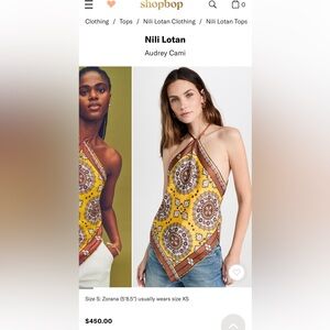 Nili Lotan Set - shorts and bandana top XS
Perfect Condition